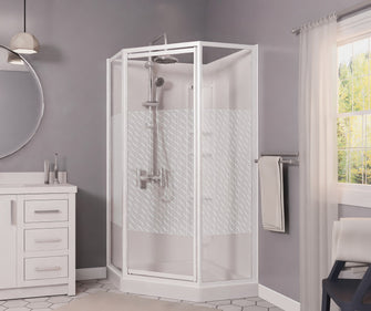 Maax Himalaya Corner Shower Door+Base